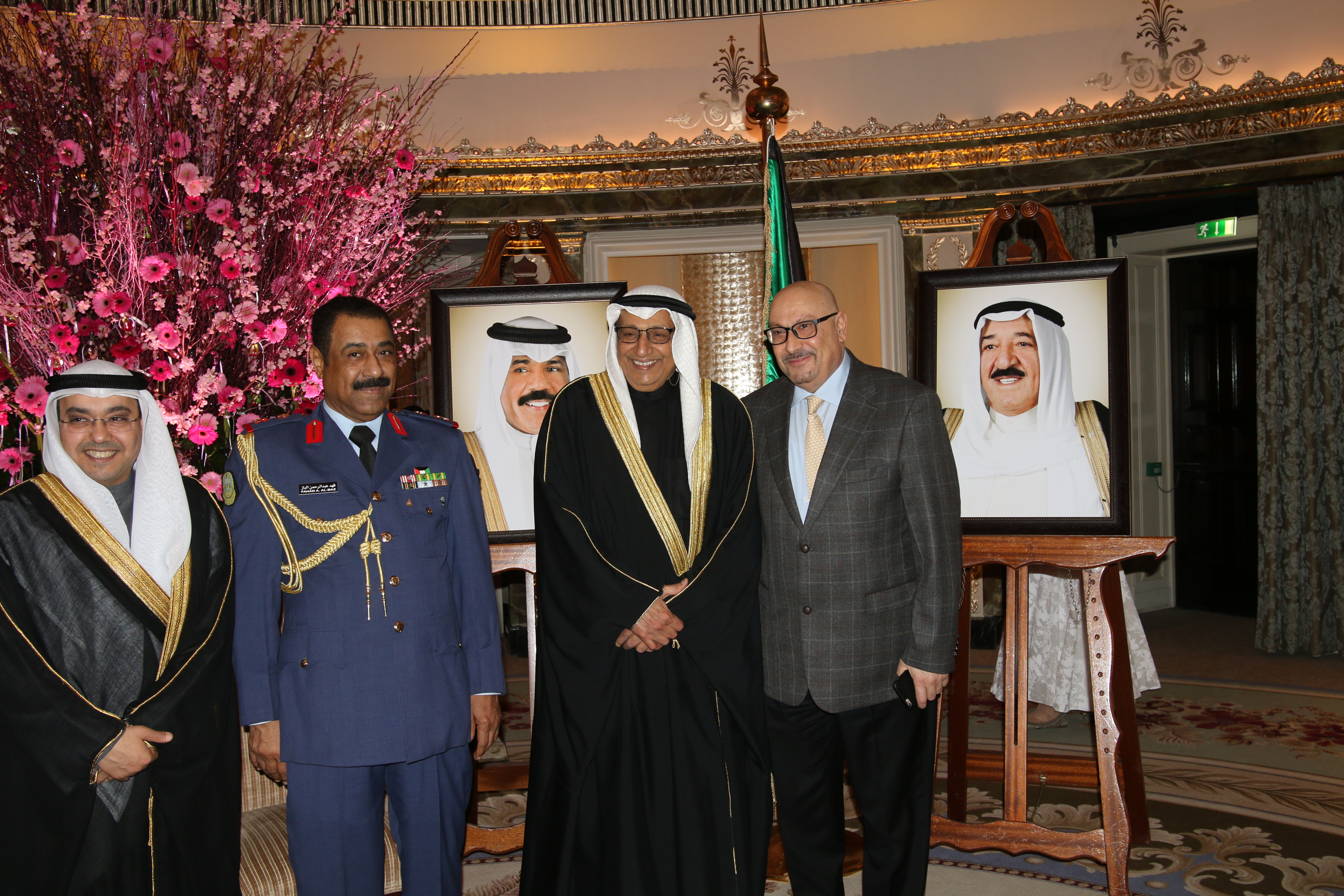 Kuwaiti Ambassador with Palestinian Ambassador to Uk DR Hasasian