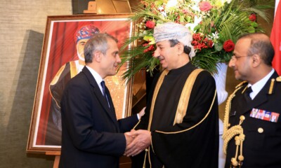 Turkish Ambassador to London Ümit Yalçın with the Ambassador of Oman
