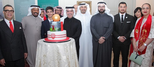 Embassy of Bahrain in London celebrating their victory in Gulf Cup 24- Arabisk London Magazine