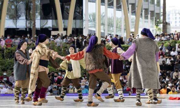 Music in the Garden by Andorran cultural performers at Al Wasl