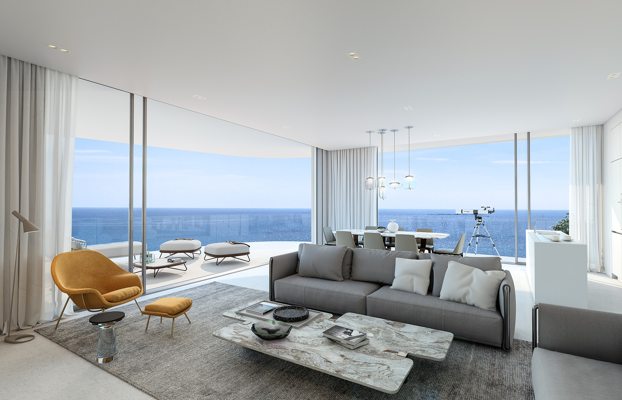 Limassol Blu Marine 3-bed Type A,C Living Room