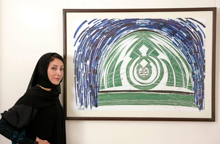 Lina Gazzaz is one of the iconic figures in visual arts; her paintings combine the beauty of modern art with the sanctity of place.